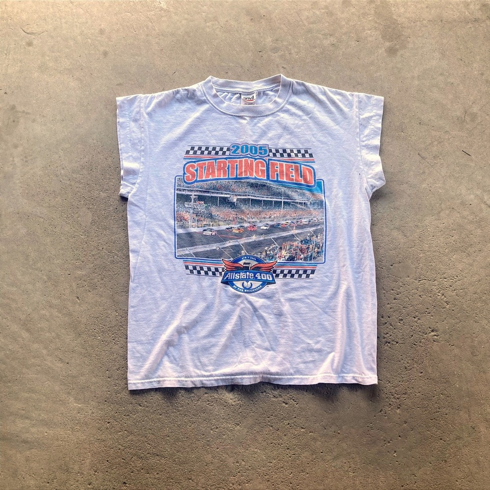 2000s nascar graphic shirt